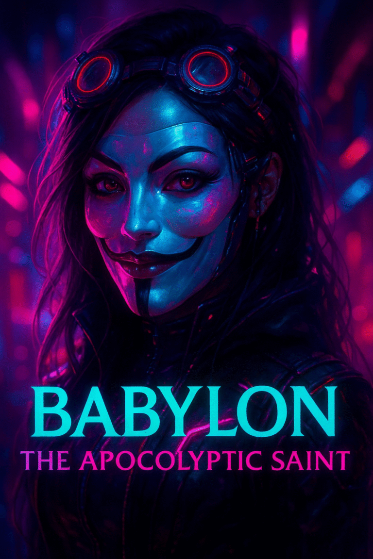 Babylon-The-Apocalyptic-Saint-neon-cyan-and-fuschia